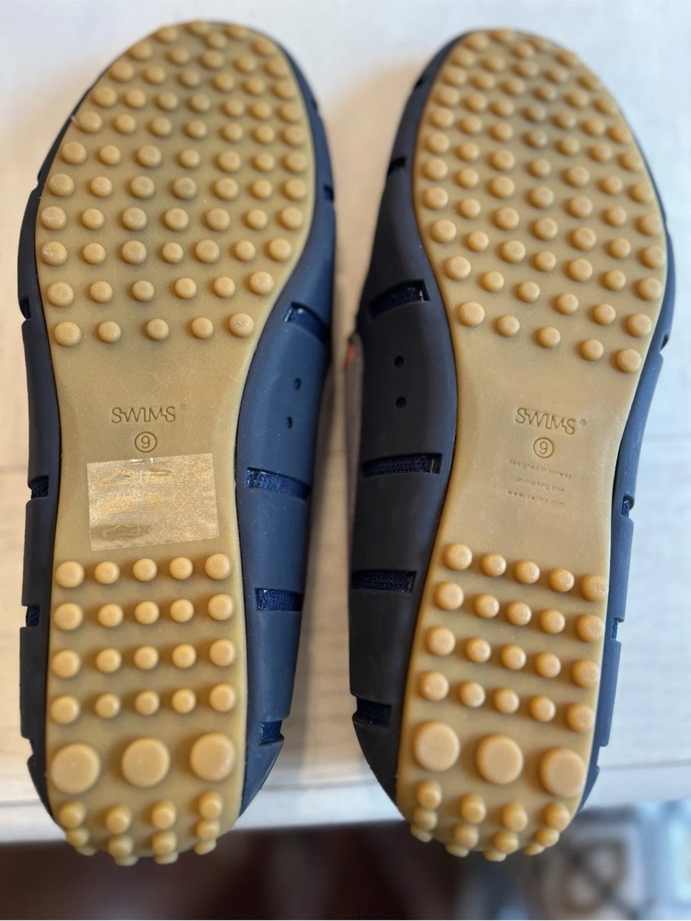 Swims Gray Nubuck loafers rubber sole slip on #loafers #leather - Picture 5 of 5